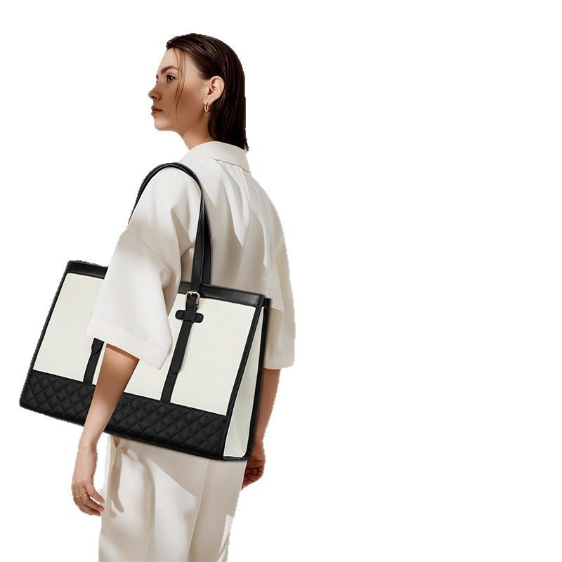 Elegante Tote Bag mit Abnehmbarem Kosmetiktäschchen Brehn