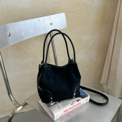 Suede Craft Handtasche