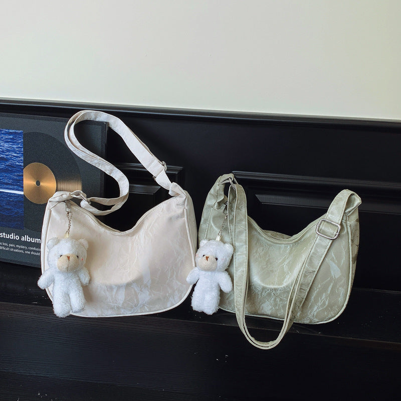 Zeitgenössische Weiche Leder Schultertasche Brehn