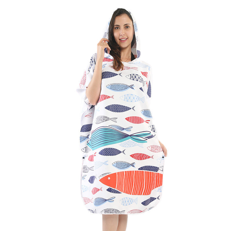 Strandkleid mit tropischem Druck Brehn