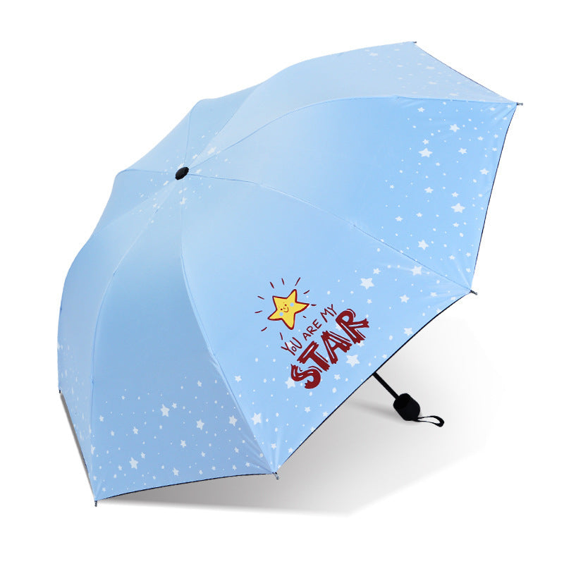 Damen Falt-Regenschirm mit tierischem Muster Brehn