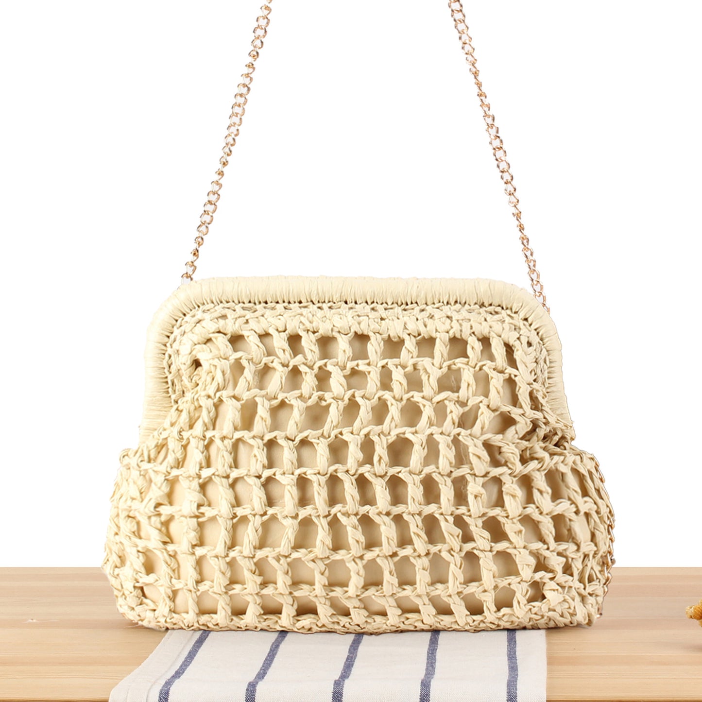 Handtasche mit Eleganter Netzstruktur Brehn