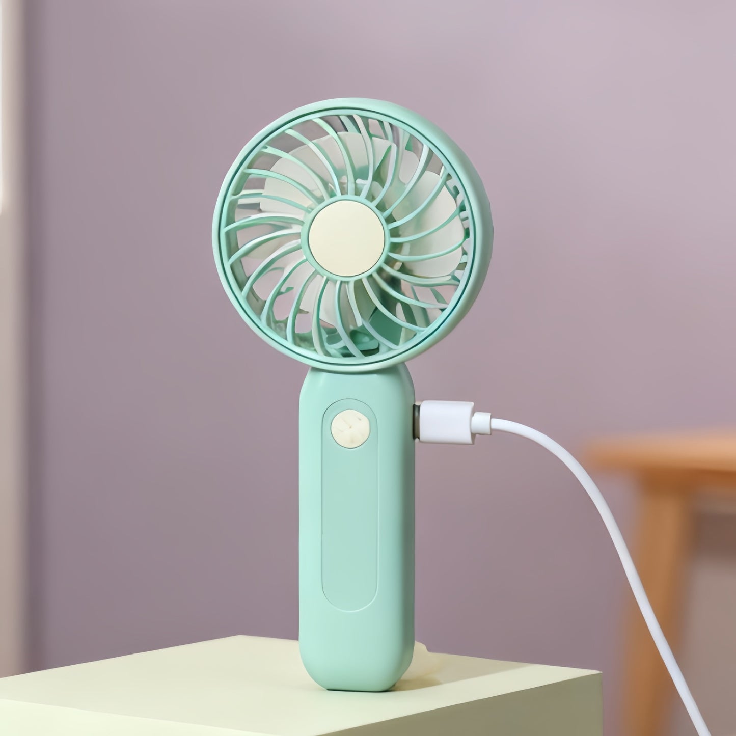 Damen Tragbarer USB Handventilator mit ergonomischer Grifftechnologie Brehn