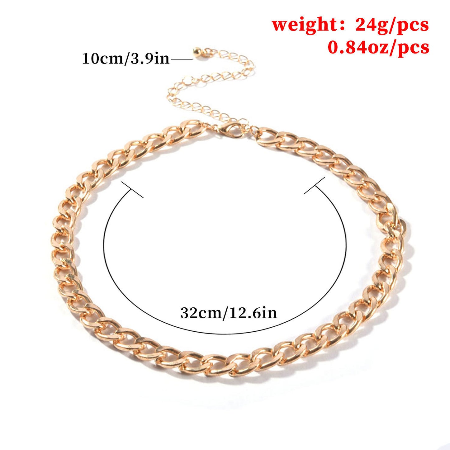 Statement Link Chain Necklace Brehn