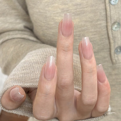 Natürliche glänzende Press-On-Nagelspitzen Brehn