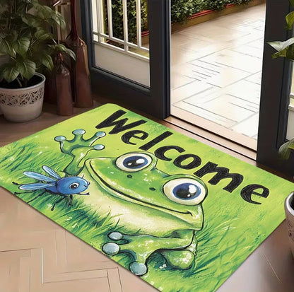 Niedlicher Cartoon-Frosch Willkommensmatte Brehn