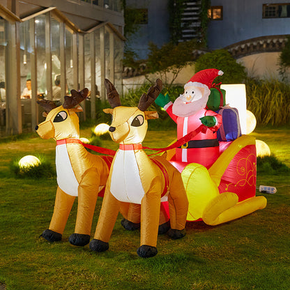 Aufblasbarer Weihnachtsmann mit Geschenken Brehn
