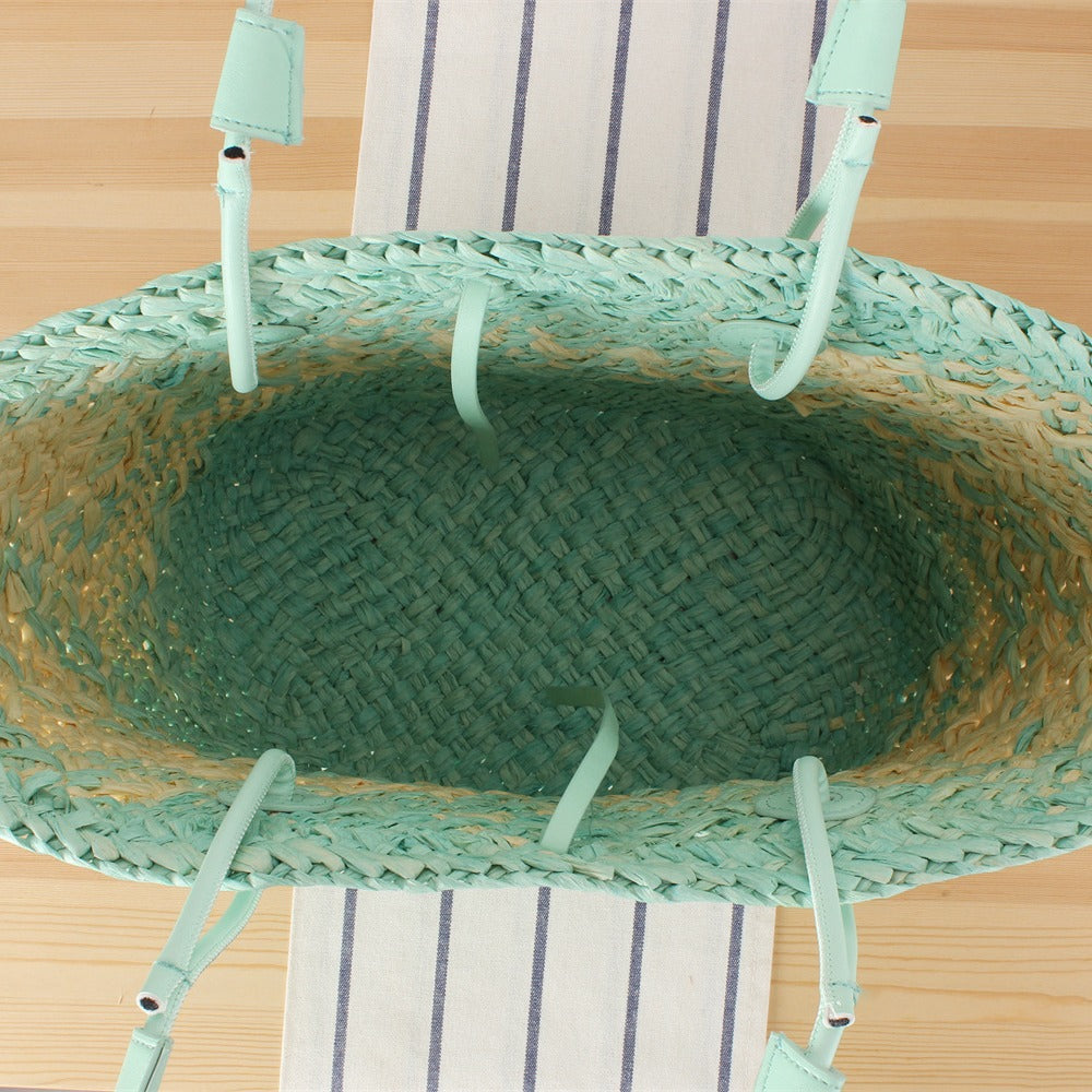 Geflochtene Strandtasche mit Elegantem Farbverlauf Brehn