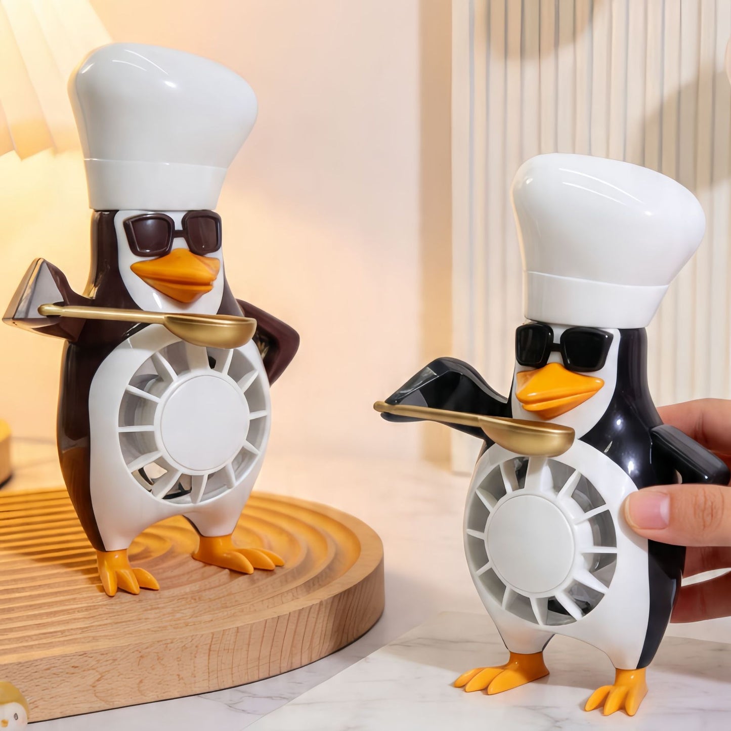 Unisex Tischventilator im cleveren Pinguin-Design Brehn