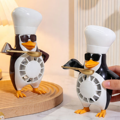 Damen kreativer Tischventilator im niedlichen Pinguin-Design Brehn