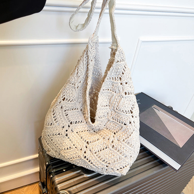 Ethisch Hergestellter Handgewebter Häkel-Tote-Bag Brehn