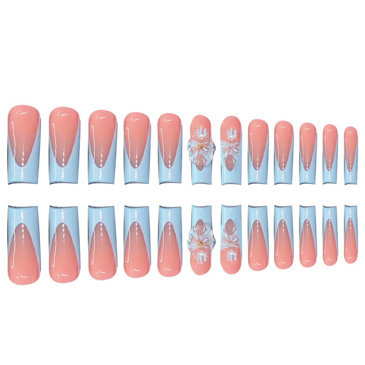 Künstlerisches Press-On Nageldesign Brehn