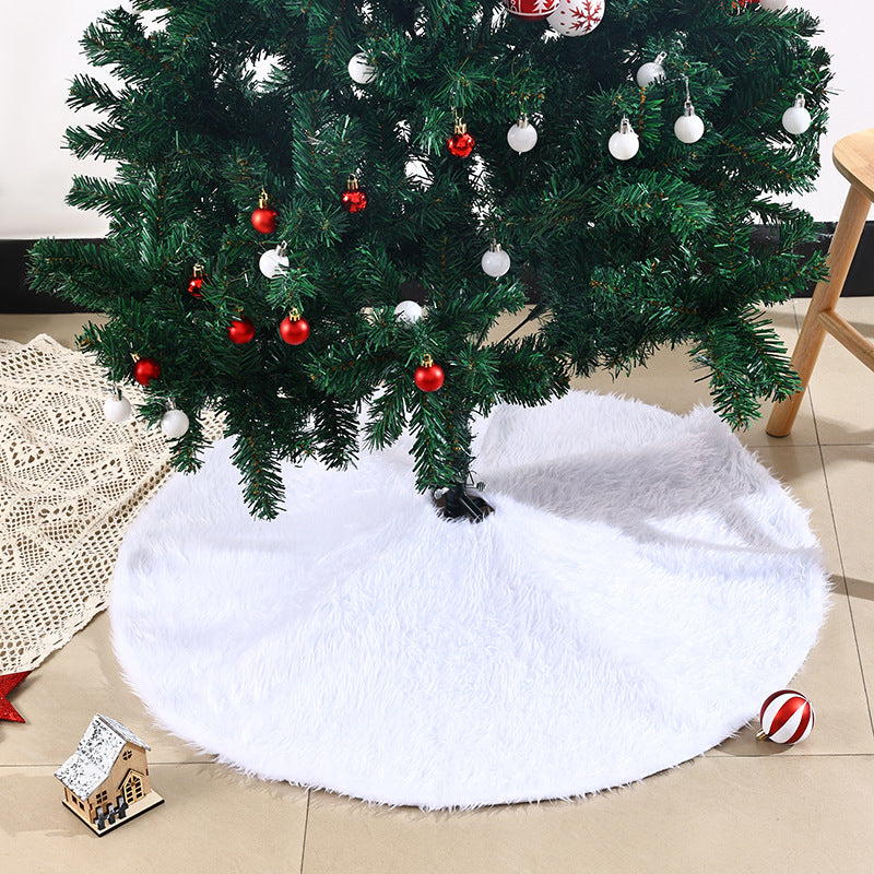 Stilvolle Weihnachtsbaum-Decke aus Plüsch Brehn