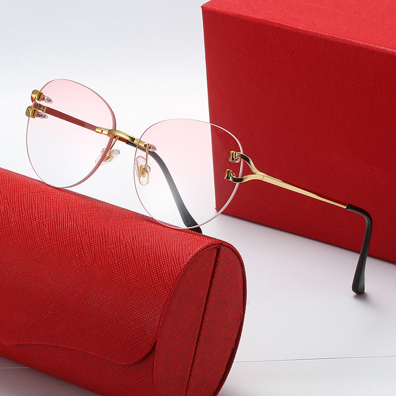 Damen elegante Cat-Eye Sonnenbrille mit Goldakzenten und UV-Schutz Brehn