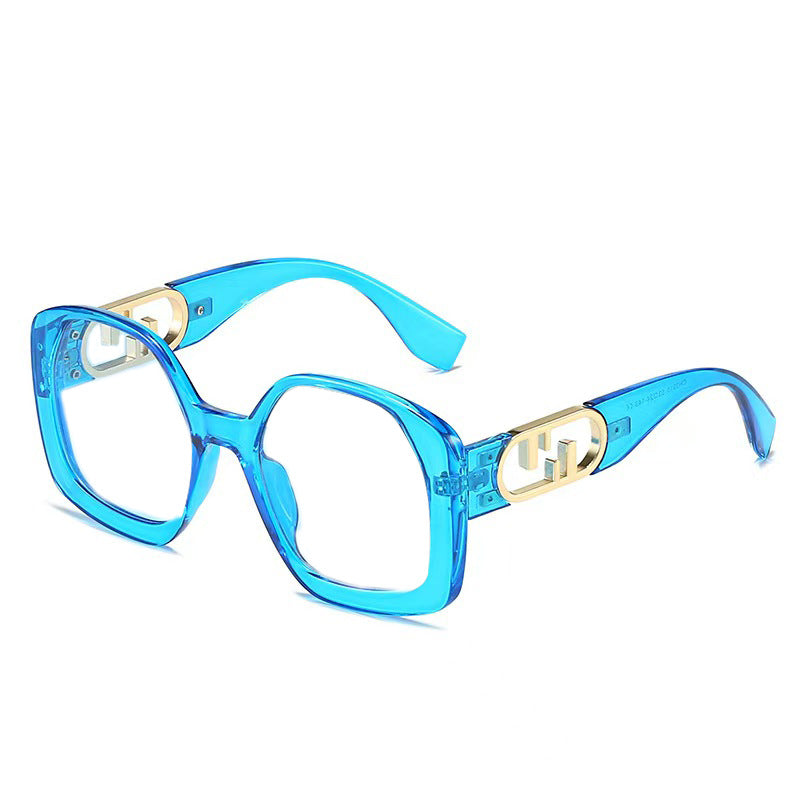 Damen oversized Sonnenbrille mit extravagantem geometrischen Rahmen und eleganten Akzenten Brehn