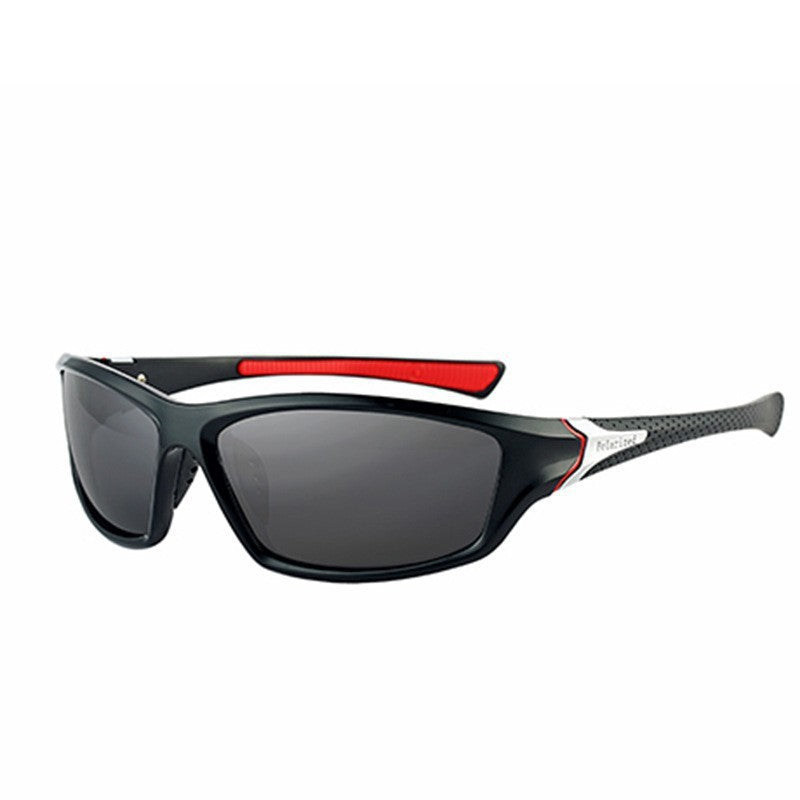 Unisex nan sportliche Wraparound-Sonnenbrille mit polarisierten, bruchsicheren Polycarbonat-Gläsern und rutschfesten Nasenpads Brehn