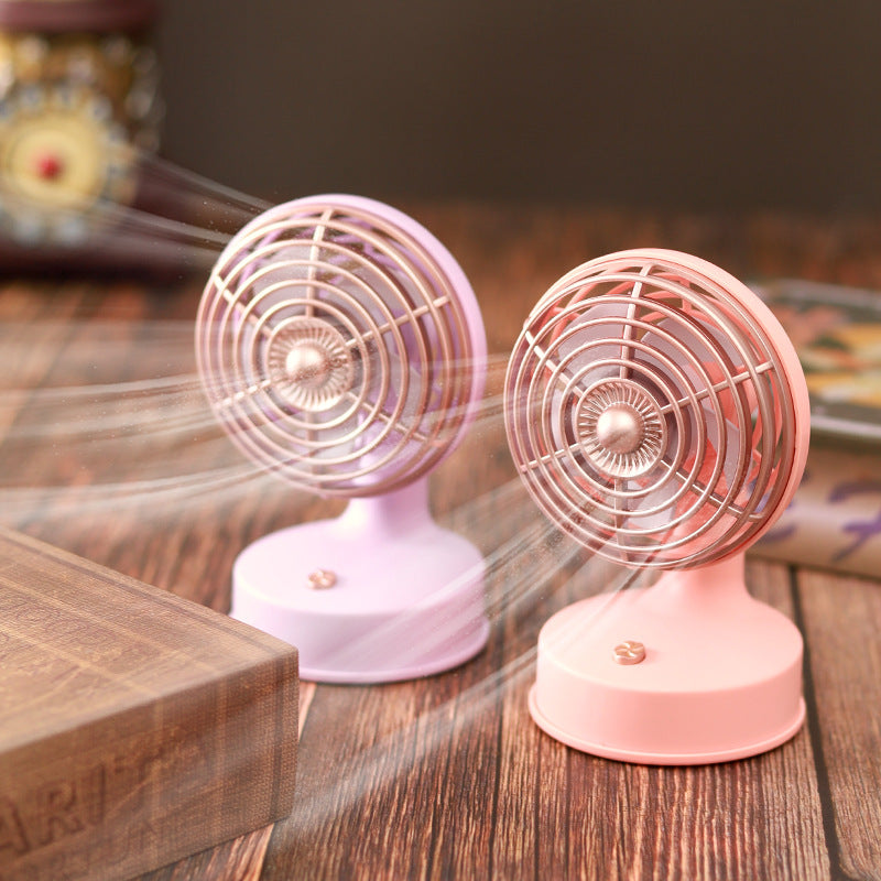Unisex nan kompakte tragbare USB wiederaufladbare mini Tischventilator mit verstellbarem Neigungswinkel Brehn