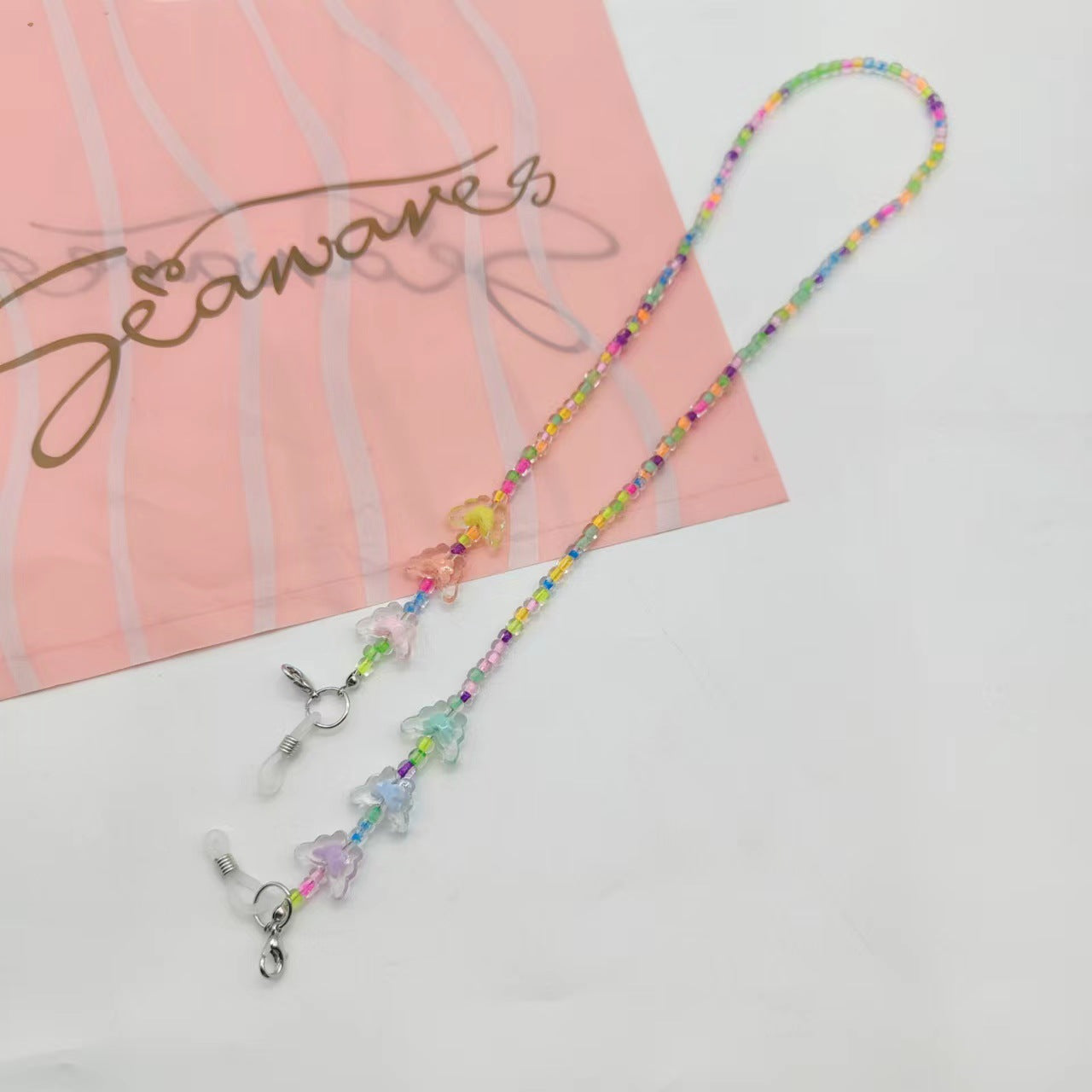 Bunte Brillenhalterkette mit Niedlichen Tiermotiven Brehn
