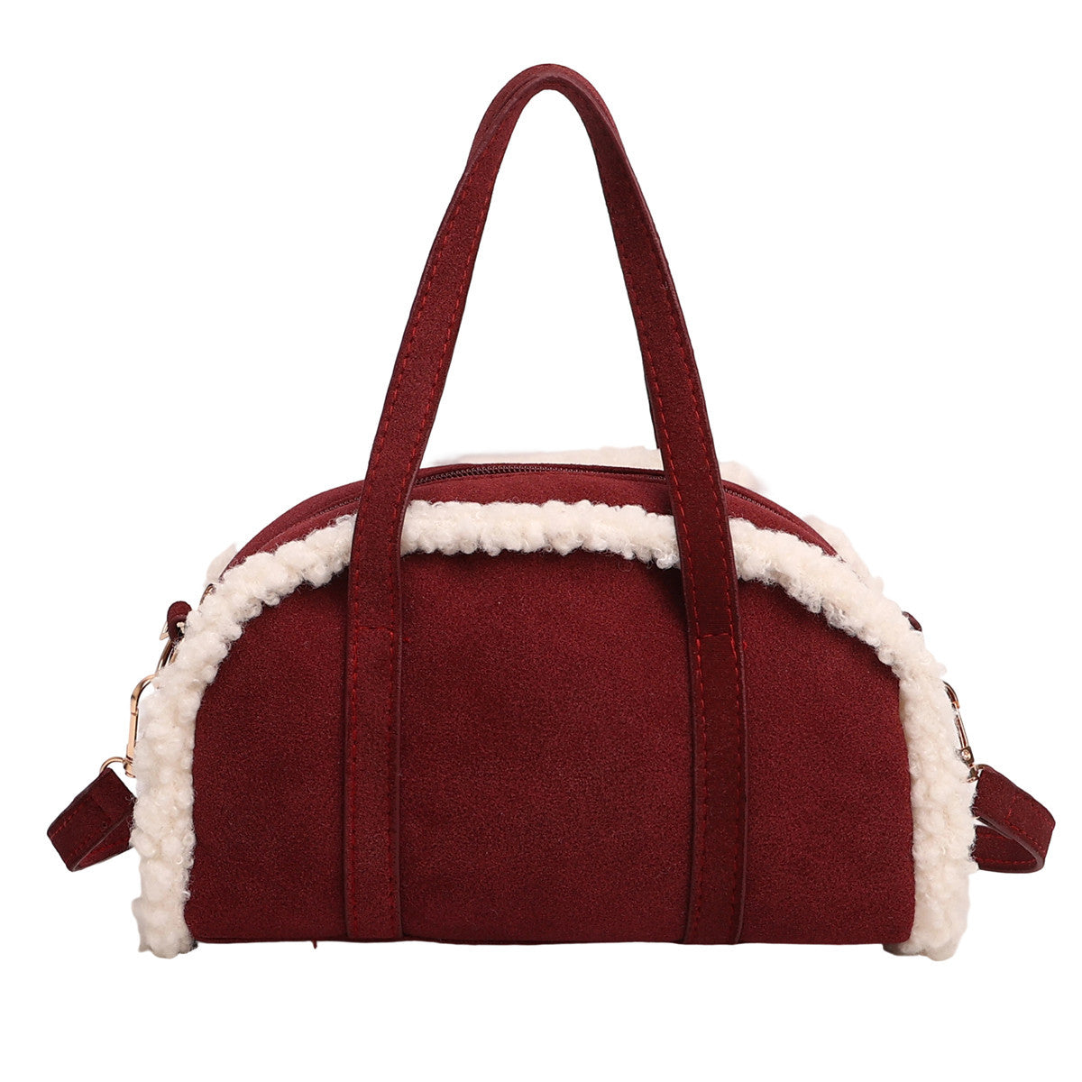 WoCozy Plüschtextur Handtasche Brehn