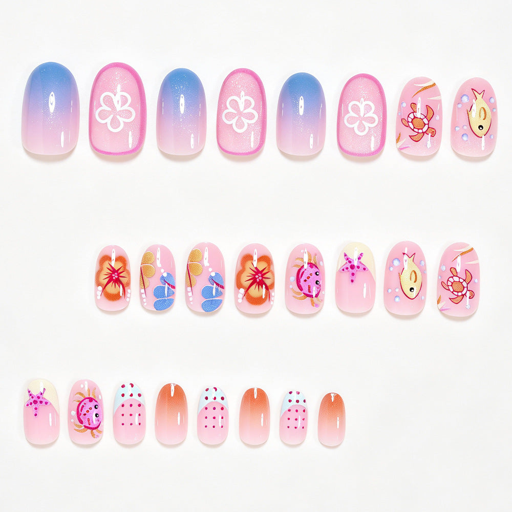 Verspieltes Ozean Tier Nagelkunst Set Brehn