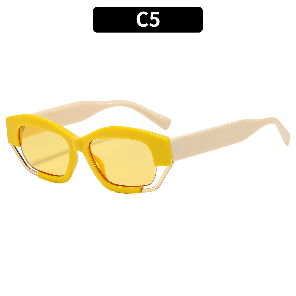 Designer Geometrische Rahmen Sonnenbrille