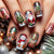 Festliche Kunstnägel mit Weihnachtsmotiven Brehn