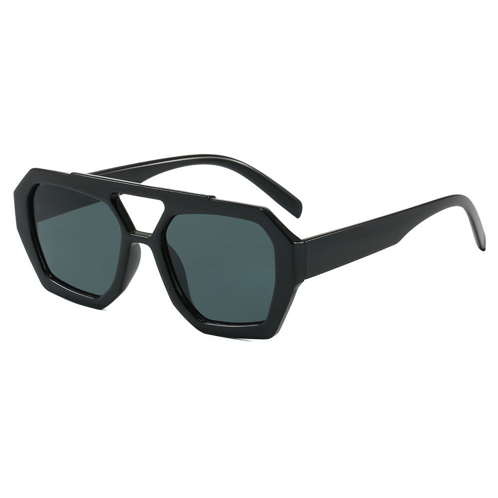 Damen geometrische Sonnenbrille im extravaganten Design Brehn