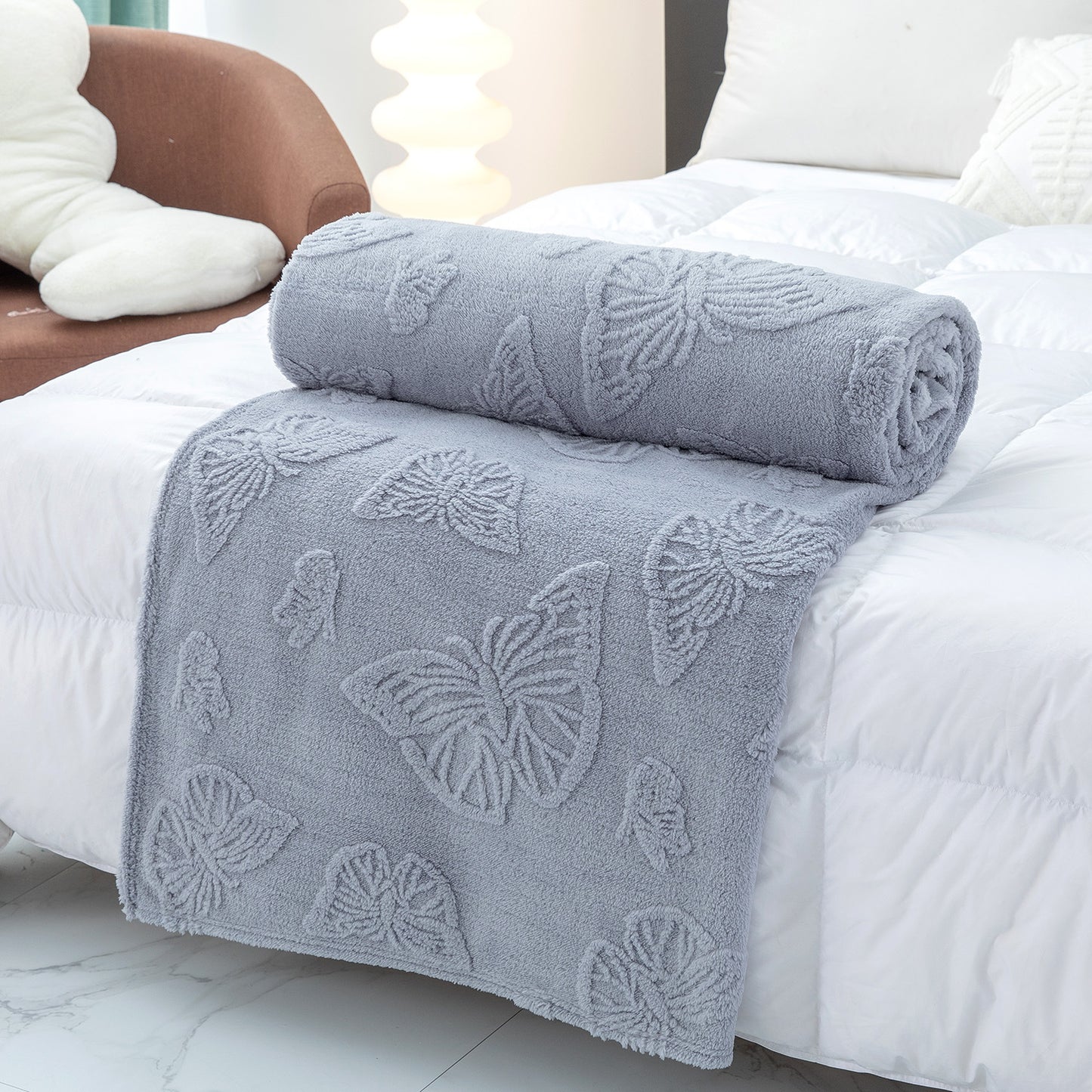 Damen Cozy Mischgewebe Decke Brehn