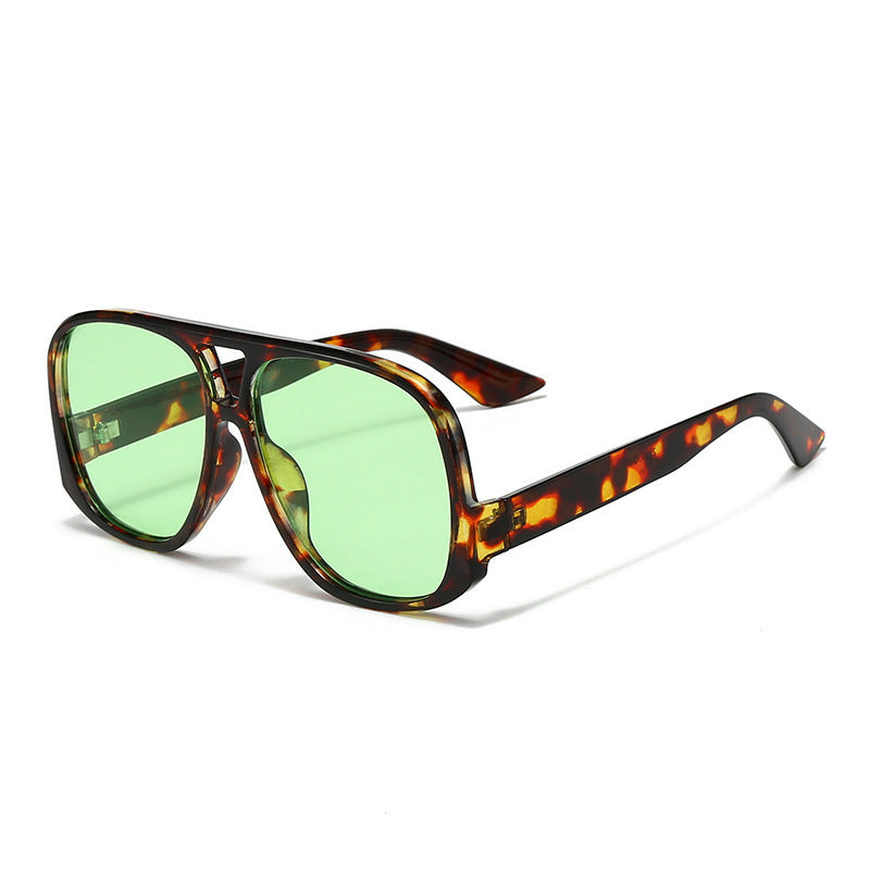 Damen trendige oversized Sonnenbrille im modernen Schildkrötenmuster Brehn