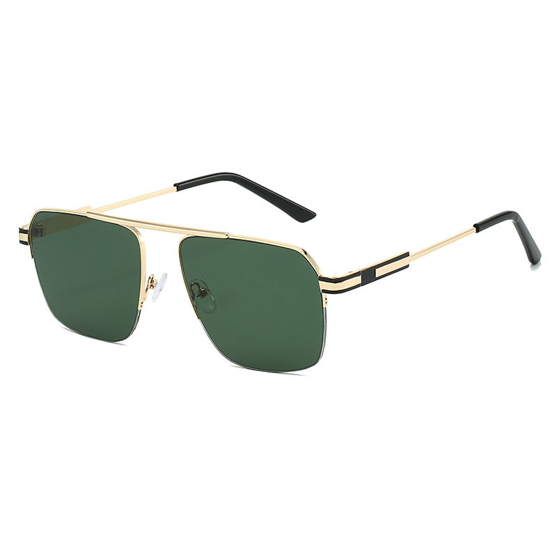 Herren Geometrische Schild Sonnenbrille Brehn
