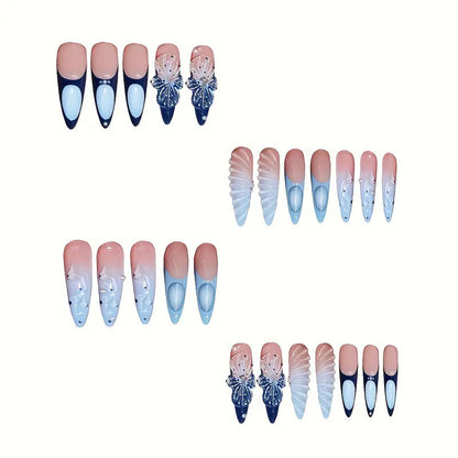 Künstlerische Stiletto Nagelkunst Brehn