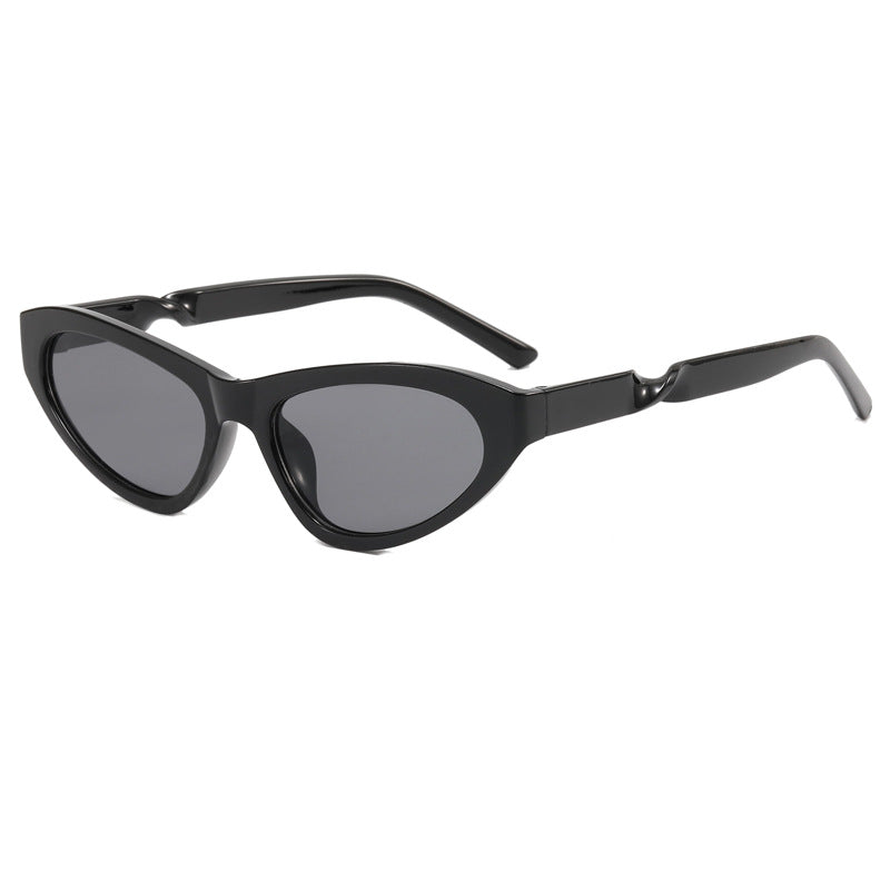 Cat-Eye Design Sonnenbrille mit blauen Gläsern
