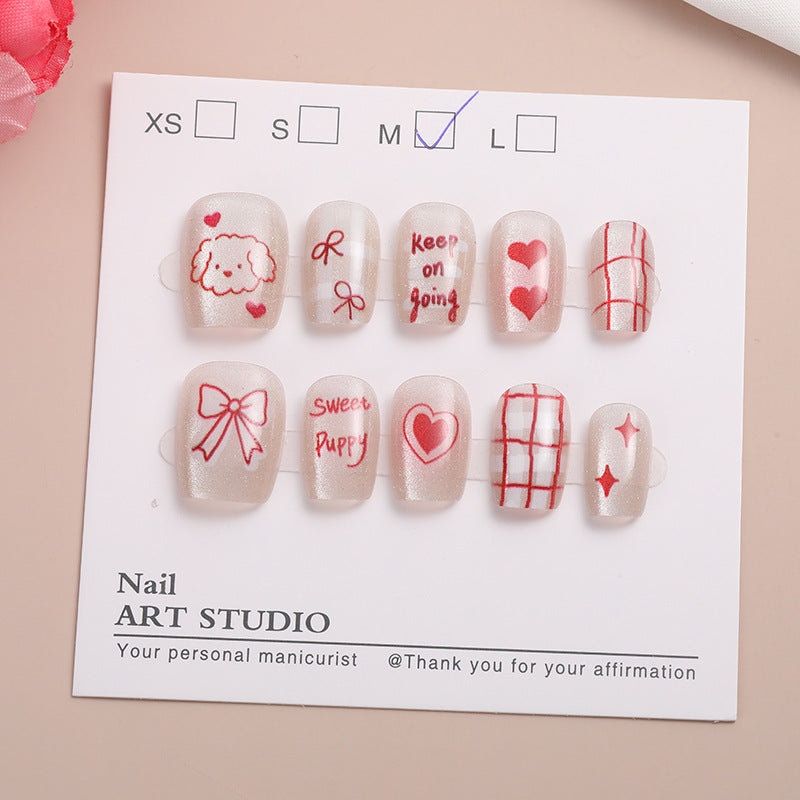 Trendige Press-On Nagelset Brehn