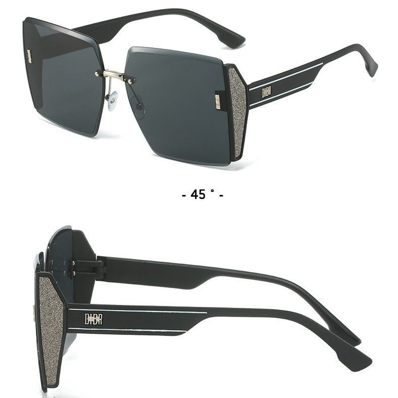 Damen stilvolle und modische geometrische Sonnenbrille Brehn