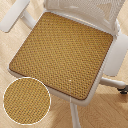 Breathable Woven Rattan-Style Office Chair Seat Cushion Pad