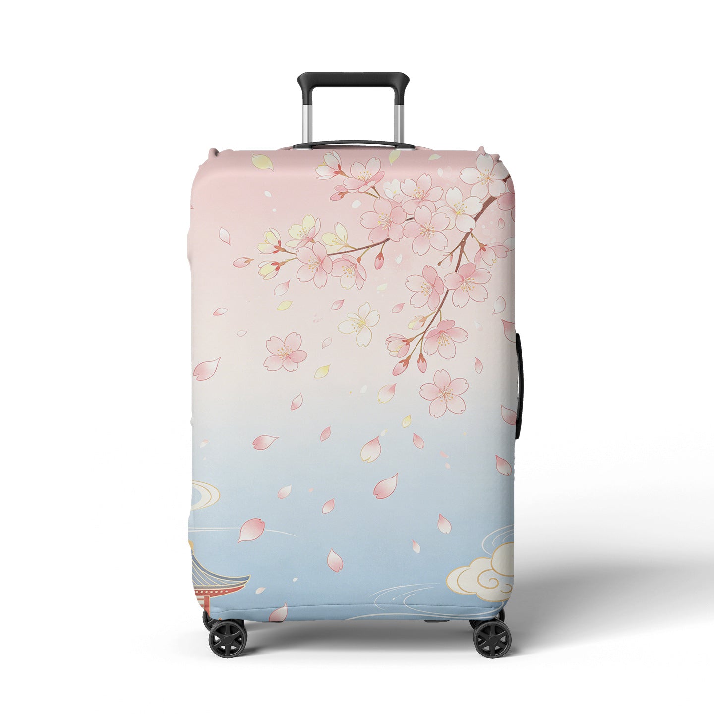 Damen Reisekoffer Brehn Blumendesign mit verstellbarem Griff