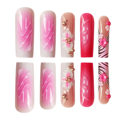 Floral 3D Nagelkunst Erweiterungen Brehn