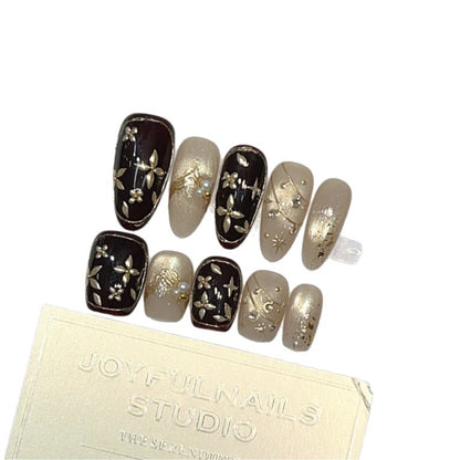 Künstlerische Press-On Nagelkollektion Brehn
