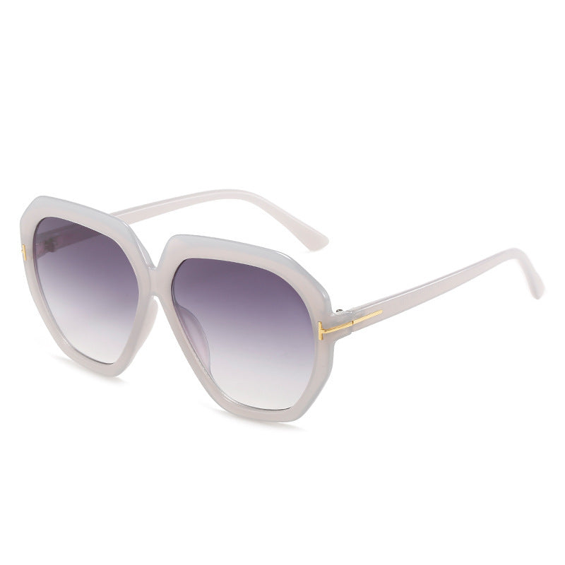 Modebewusste Übergroße Sechseckige Sonnenbrille Brehn