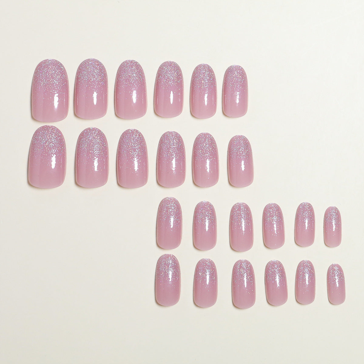 Elegante DIY Glitzernde Presse-Nagelset Brehn