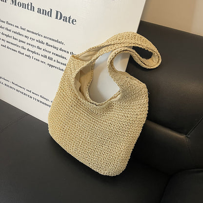 Handgefertigte Geflochtene Schultertasche