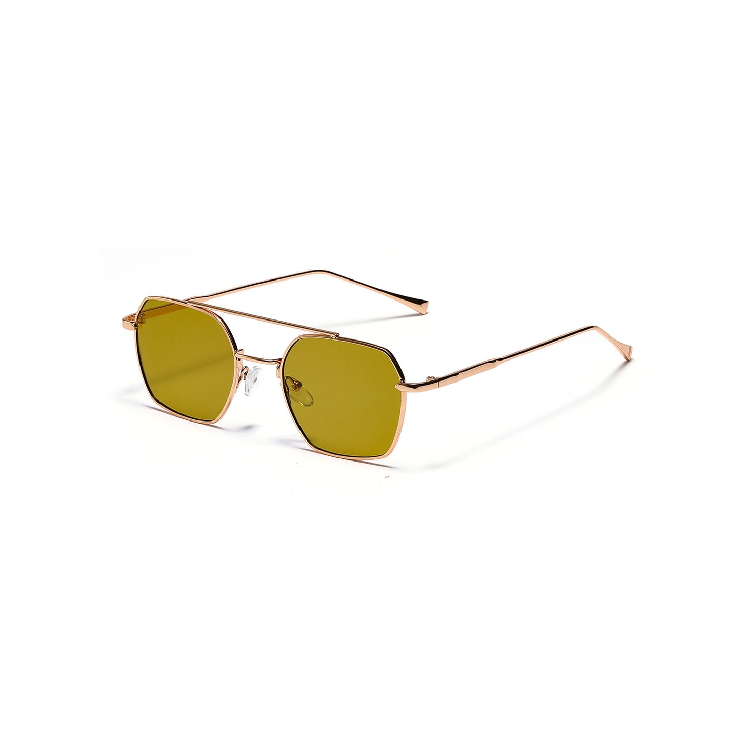 Damen filigrane Sonnenbrille mit elegantem polygonalen Rahmen Brehn