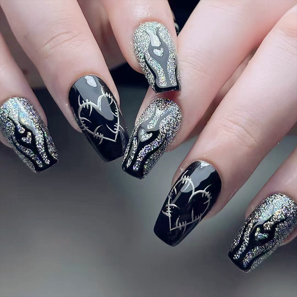 Künstlerisches Glitzer-Nagelset Brehn
