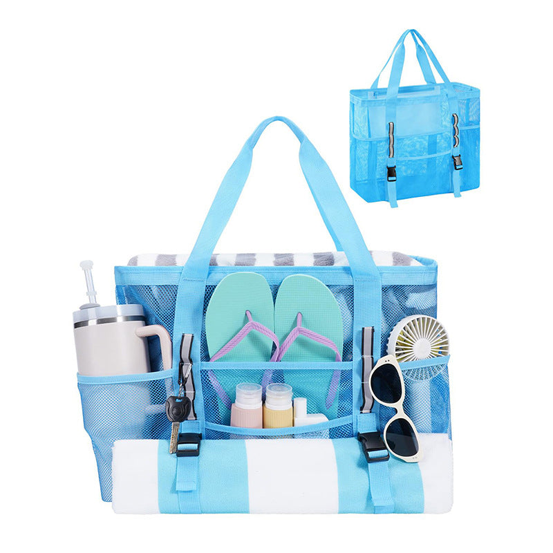 Multifunktionale Strandtasche mit Netzdesign Brehn