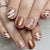 Urlaubsthema Glitzer Gel Nagelkunst Brehn