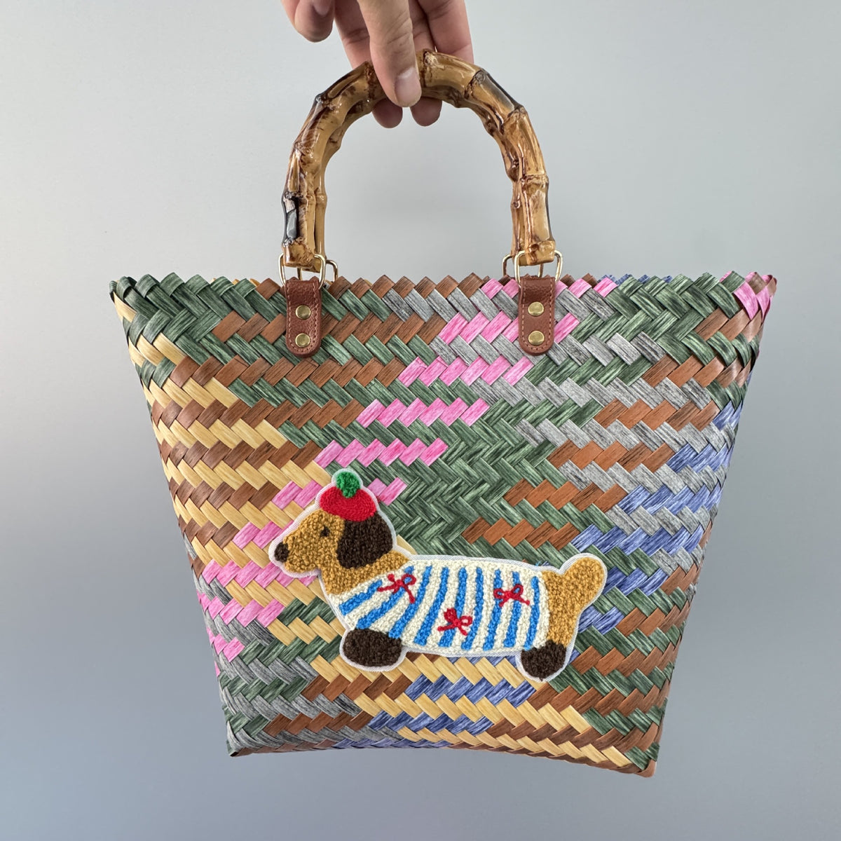 Verspielte Bast Handtasche Brehn