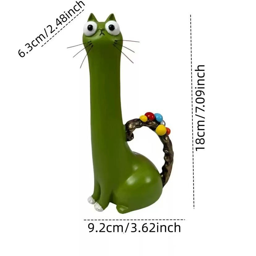 Dekorative Katzenfigur im eleganten Stil Brehn