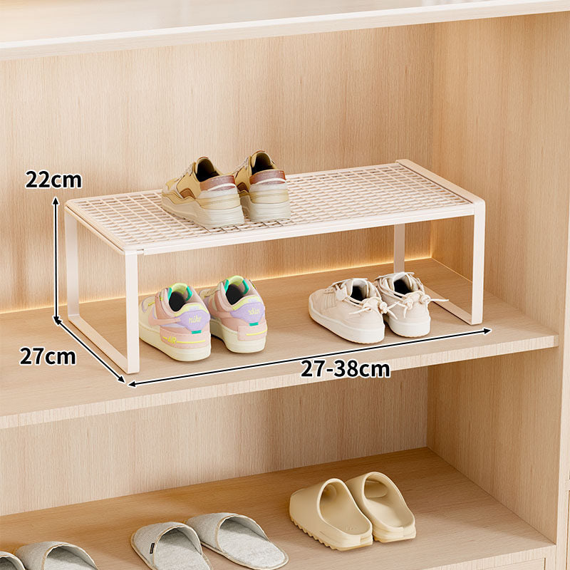 Verstellbarer erweiterbarer Metal Schuhregal-Organizer