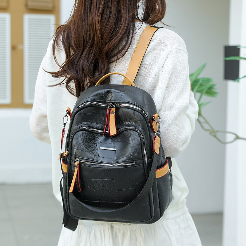 Vielseitiger multifunktionaler Leder Rucksack Brehn