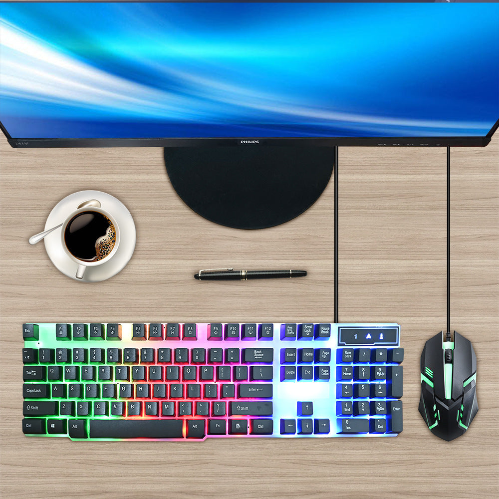 RGB Gaming-Tastatur und Präzisionsmaus-Set Brehn